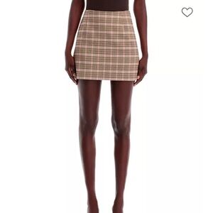 French connection Gina check mini skirt size 4